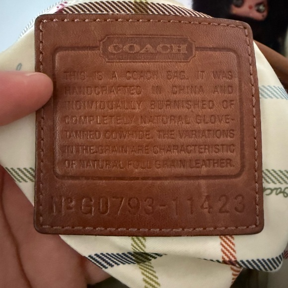 Coach Bleecker XL Duffle Leather Tattersall Whipstitch Buckle - Picture 2 of 12